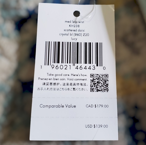 Kate Spade Lucy Day Tripper Daisy Medium L-Zip Wristlet Wallet - Picture 6 of 8